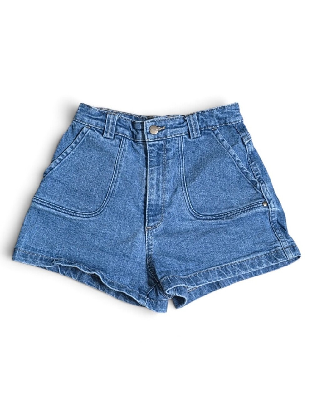 ​Wrangler x Urban Outfitters Hi Bells Denim Shorts Medium Blue High Rise